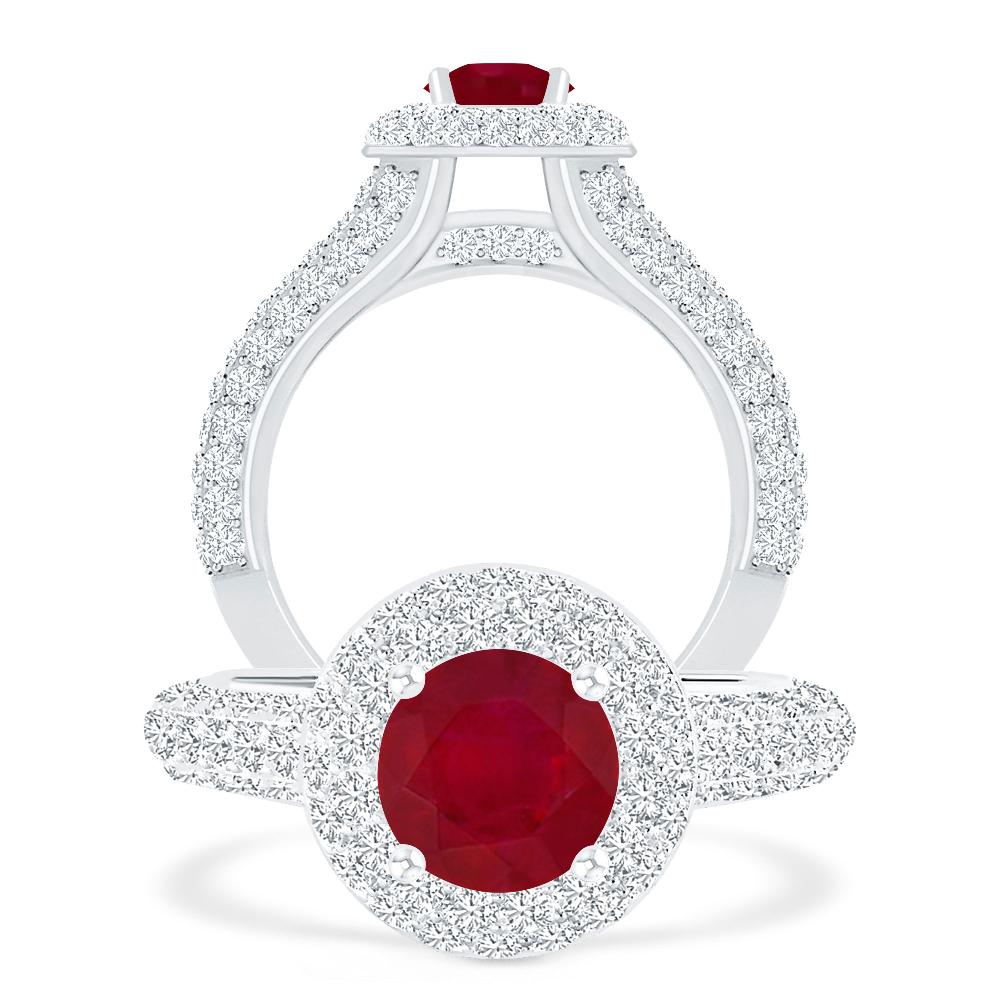 White Gold - Ruby