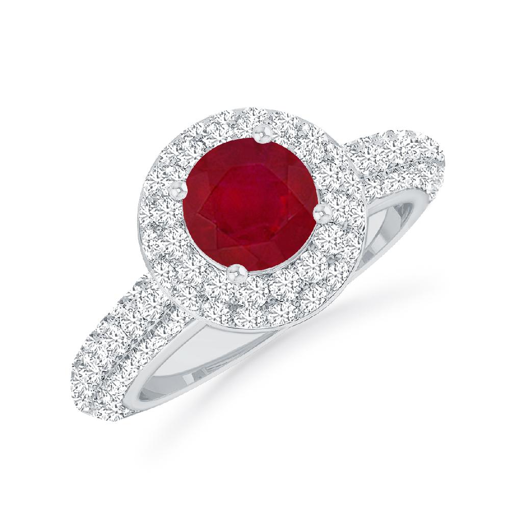 White Gold - Ruby