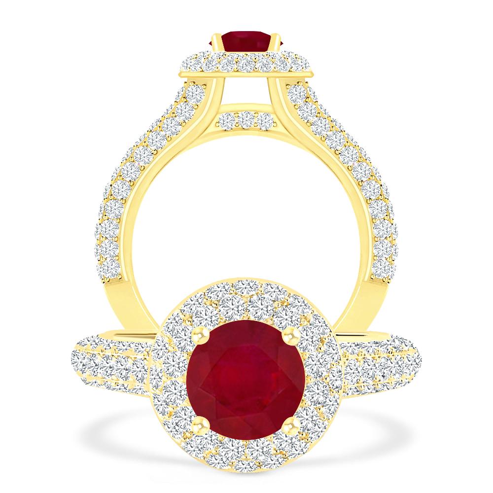 Yellow Gold - Ruby