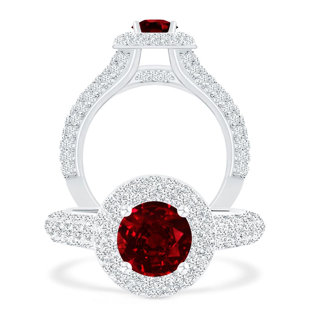 White Gold - Ruby