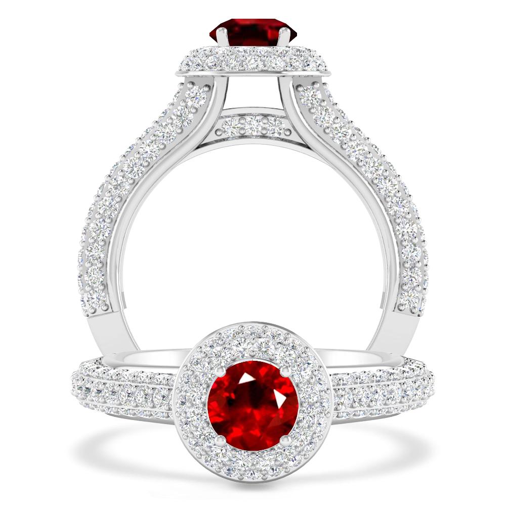 White Gold - Ruby