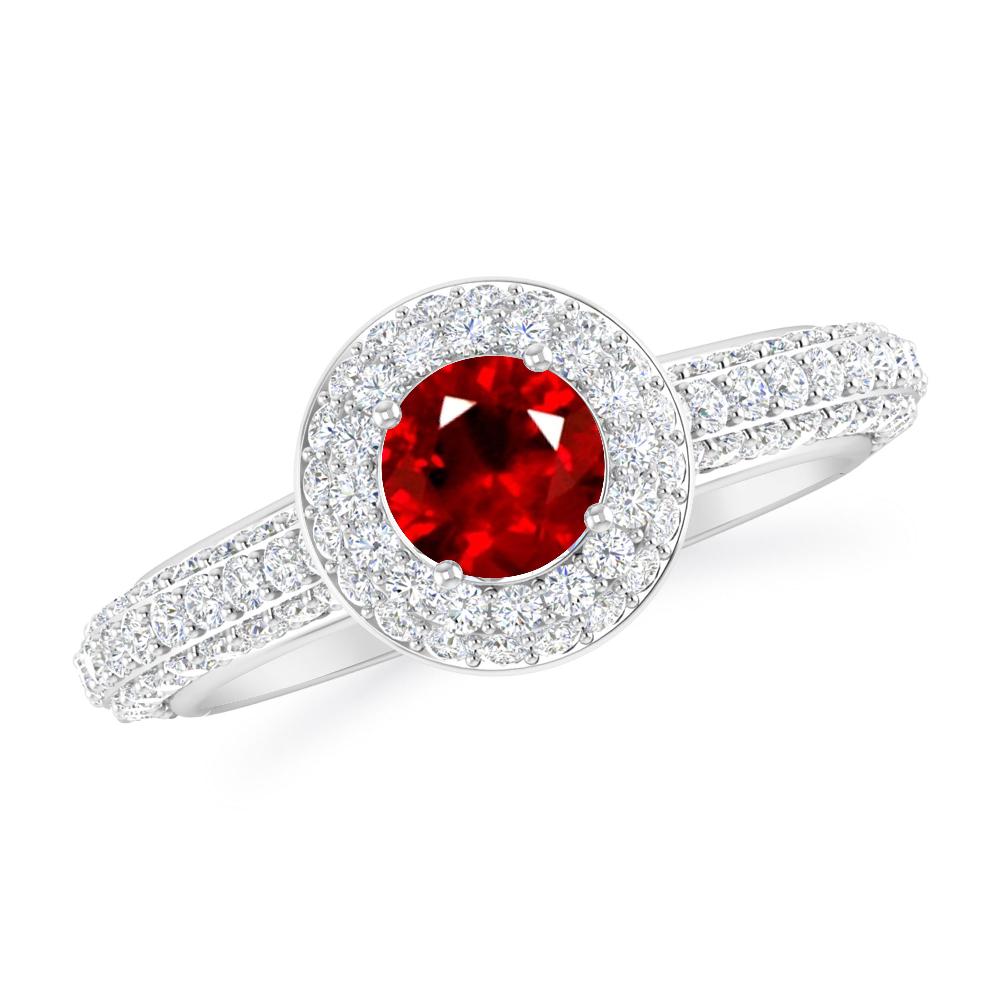 White Gold - Ruby