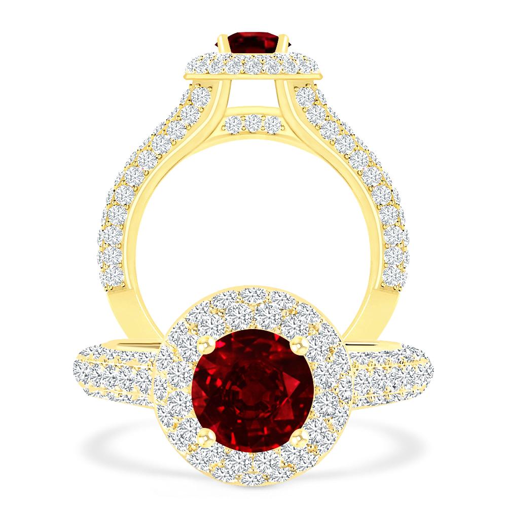 Yellow Gold - Ruby