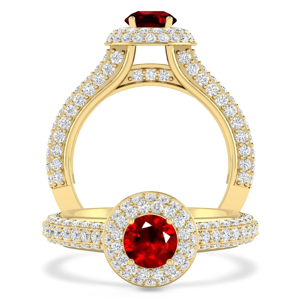 Yellow Gold - Ruby