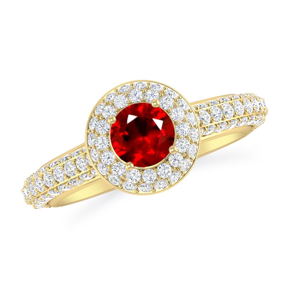 Yellow Gold - Ruby