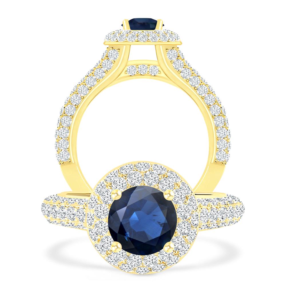 Yellow Gold - Sapphire