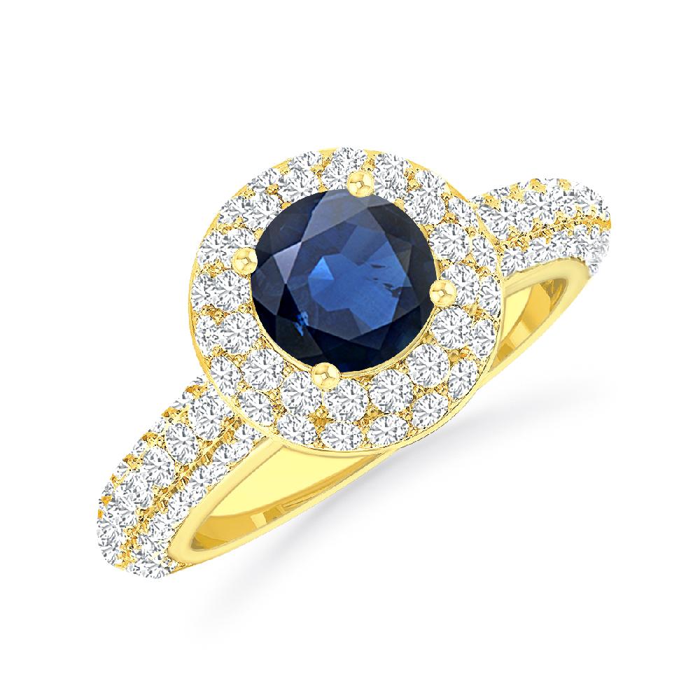 Yellow Gold - Sapphire