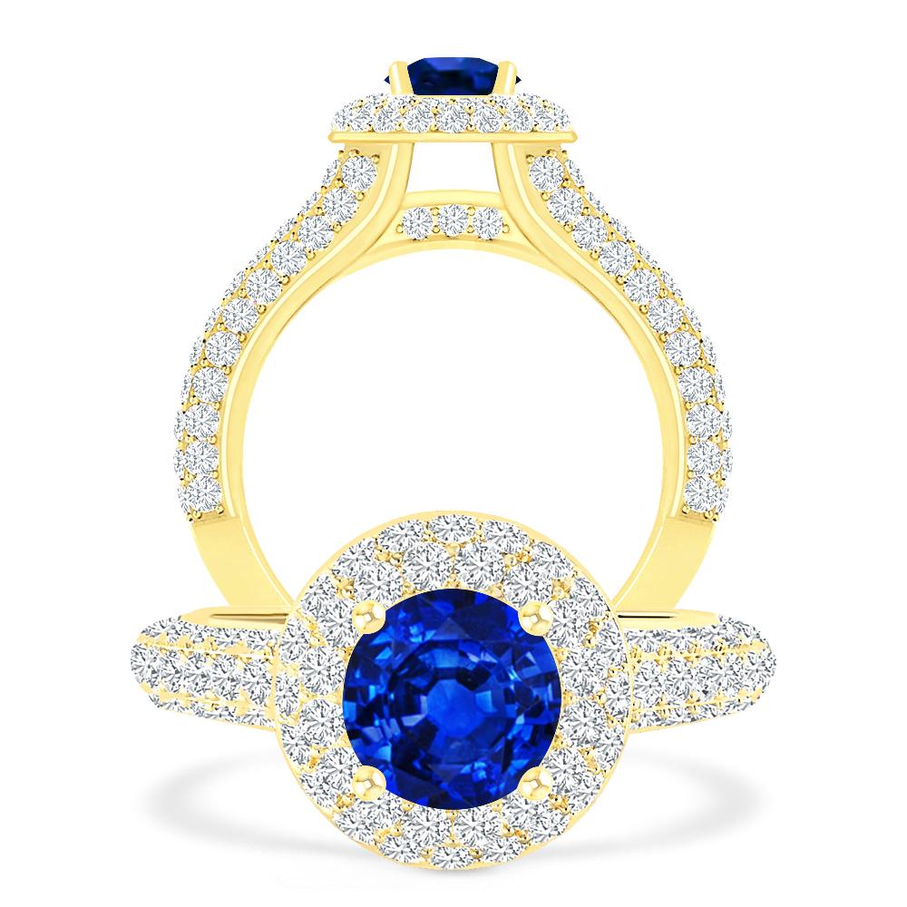 Yellow Gold - Sapphire