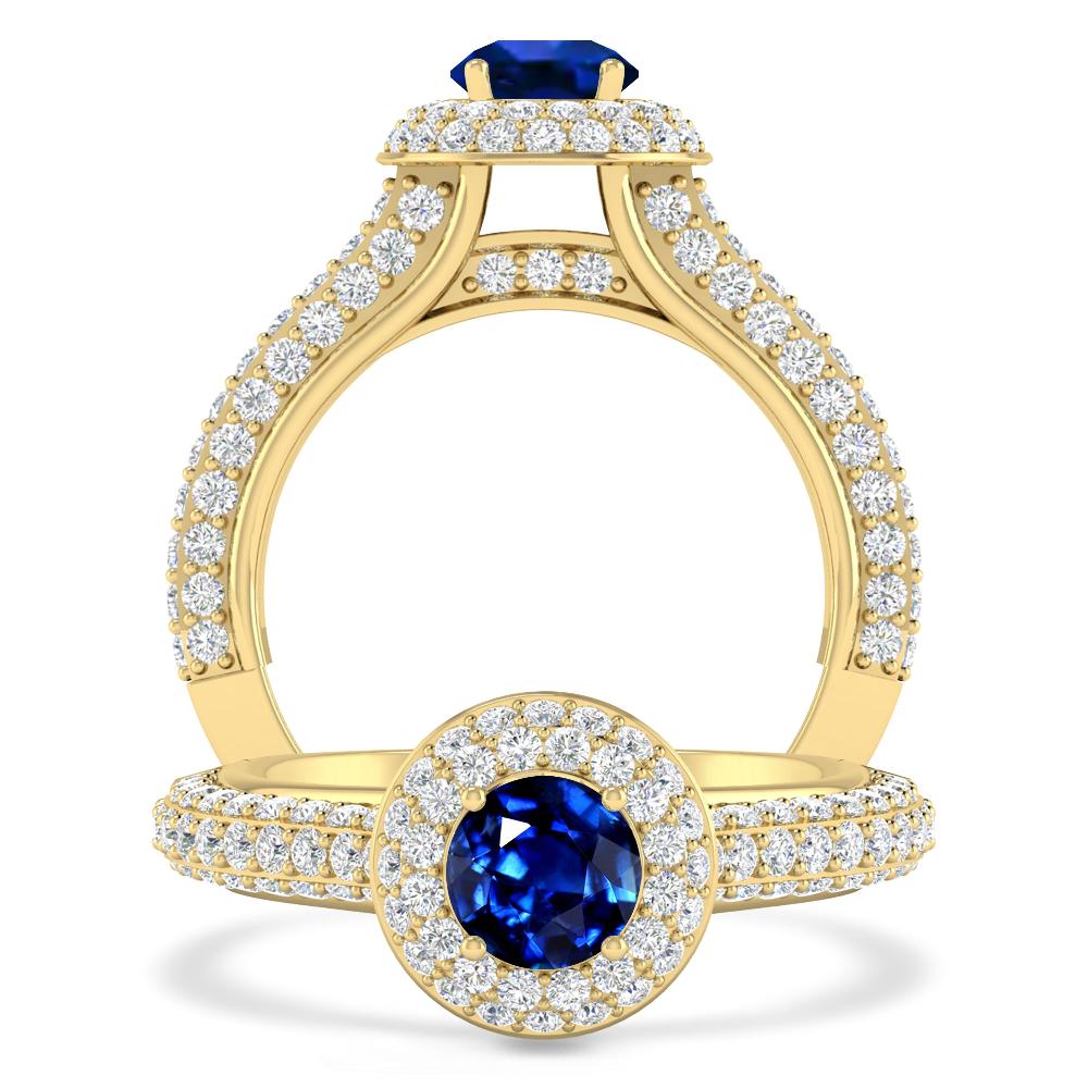 Yellow Gold - Sapphire