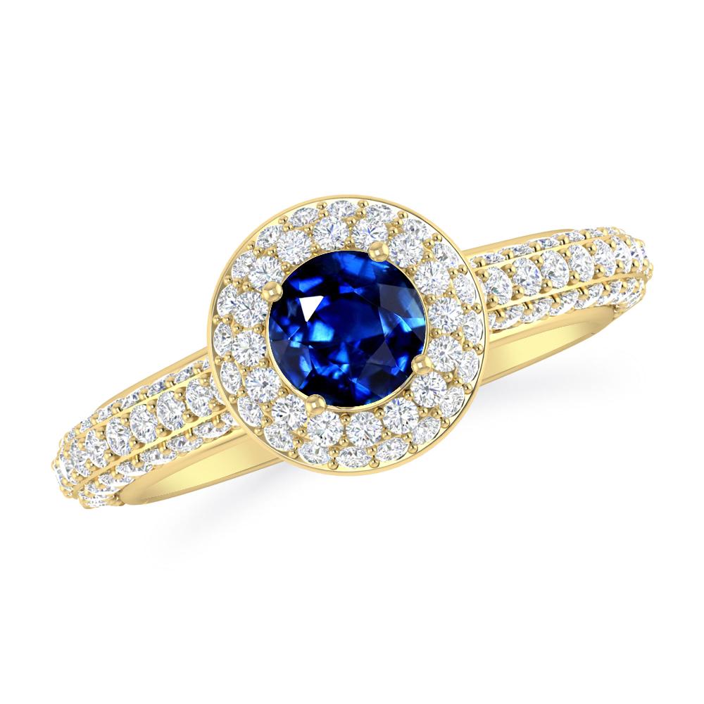 Yellow Gold - Sapphire