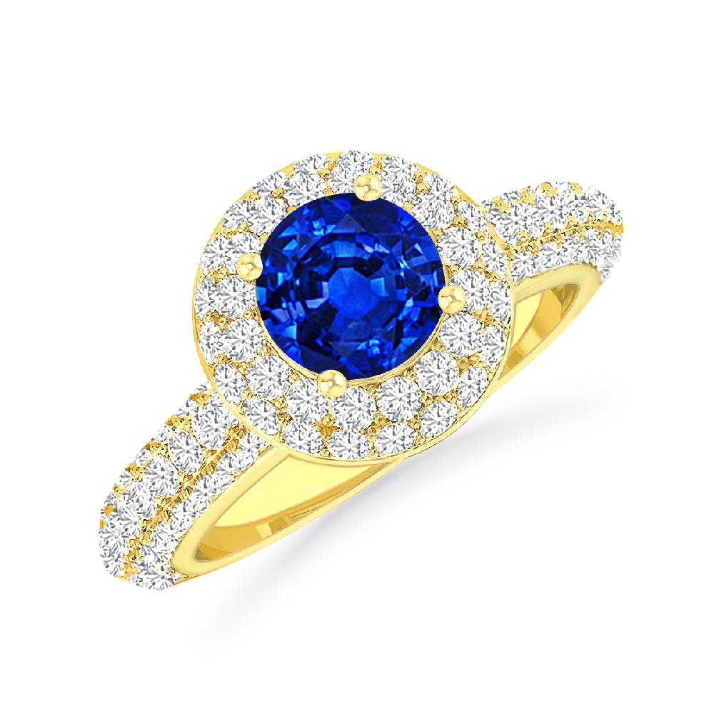 Yellow Gold - Sapphire