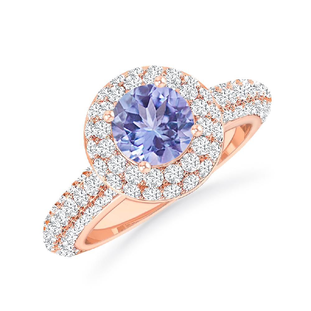 Rose Gold - Tanzanite