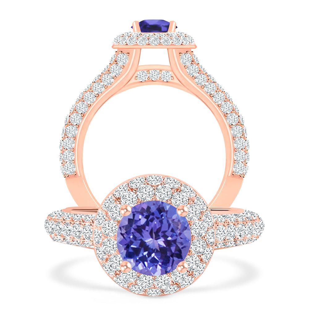 Rose Gold - Tanzanite