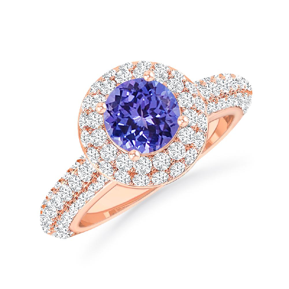 Rose Gold - Tanzanite