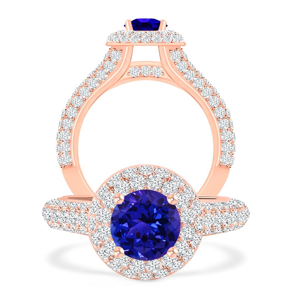 Rose Gold - Tanzanite