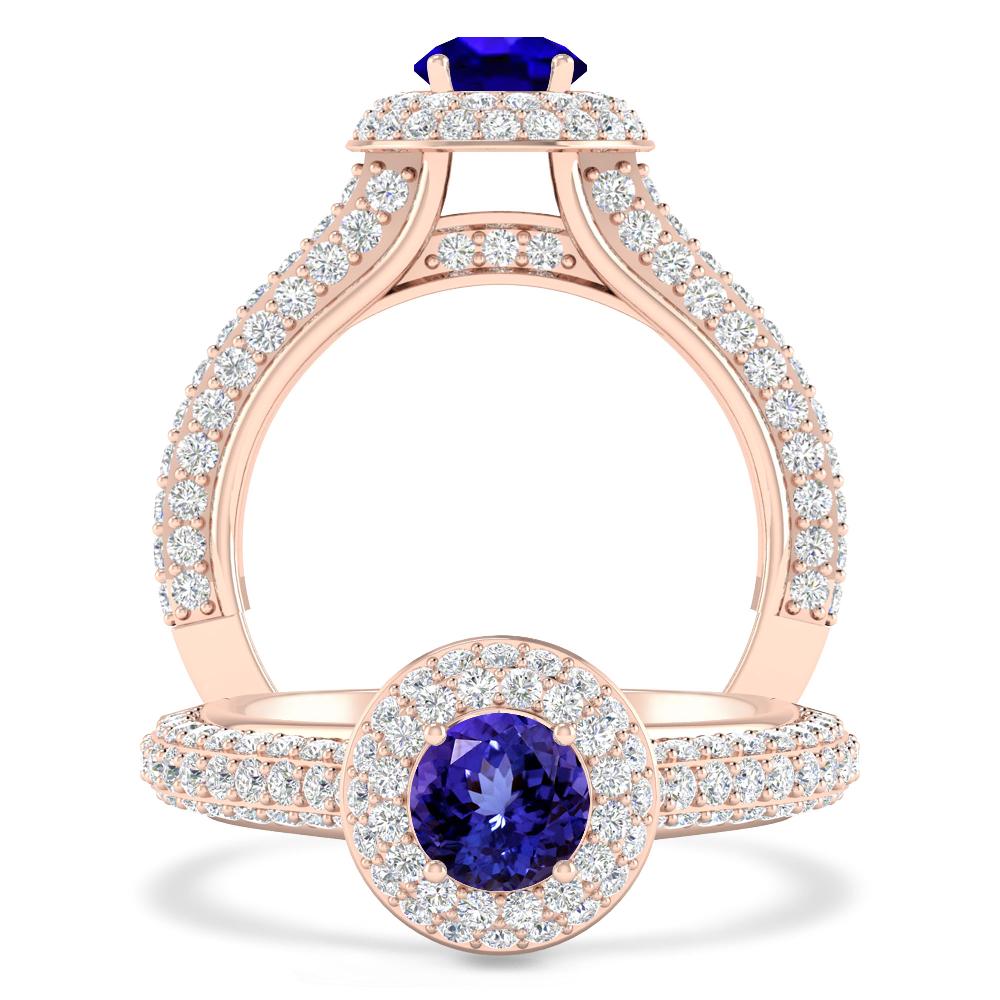 Rose Gold - Tanzanite