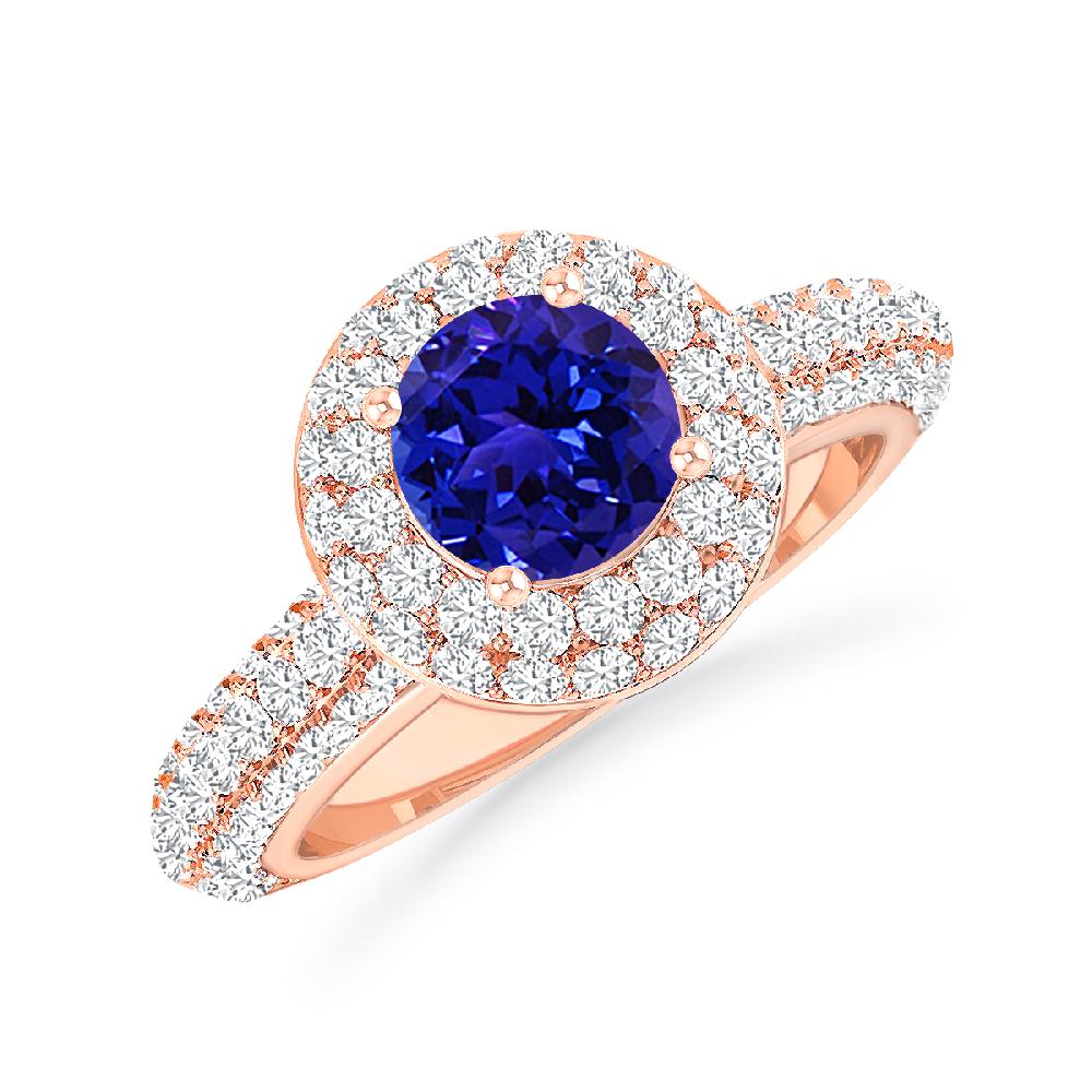 Rose Gold - Tanzanite