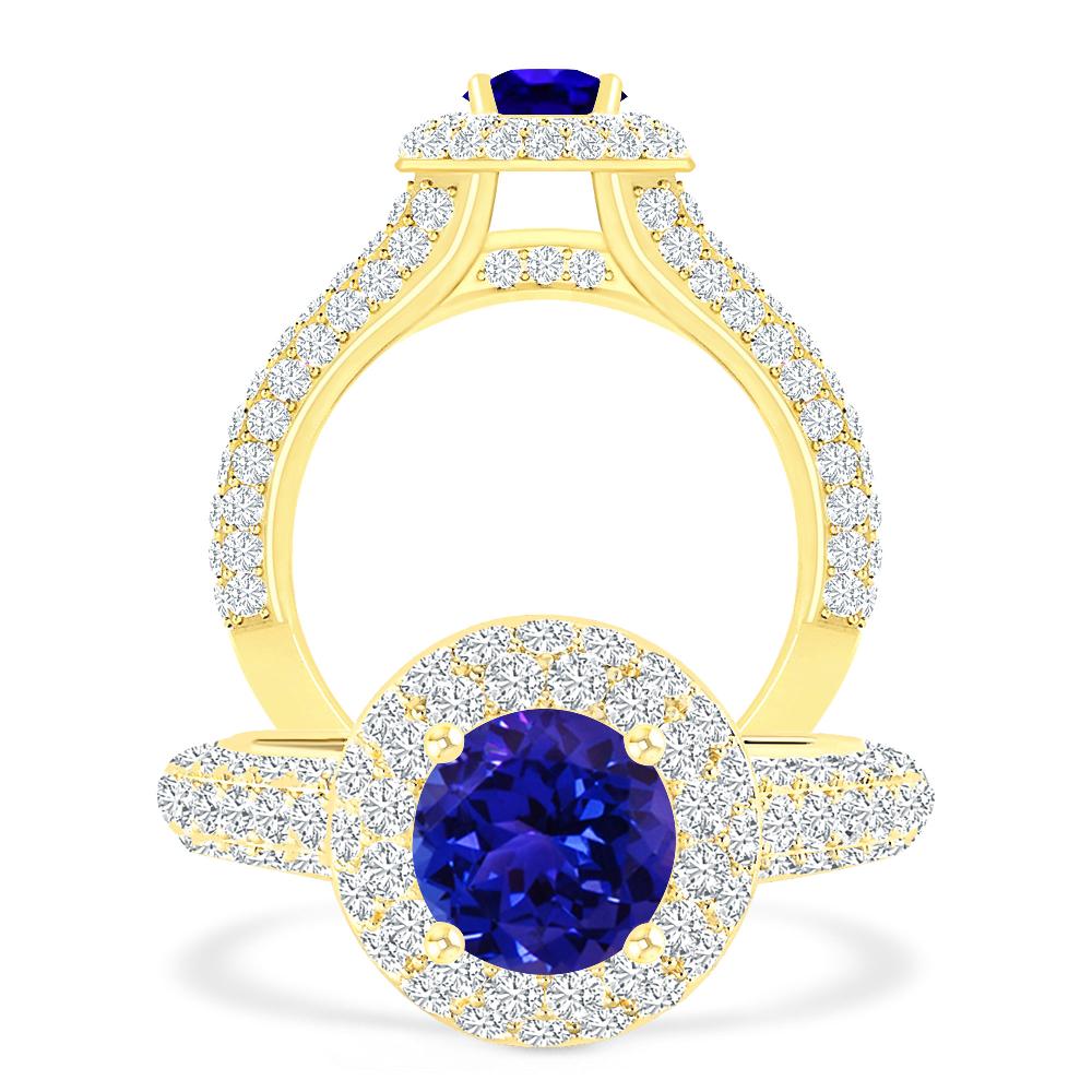 Yellow Gold - Tanzanite