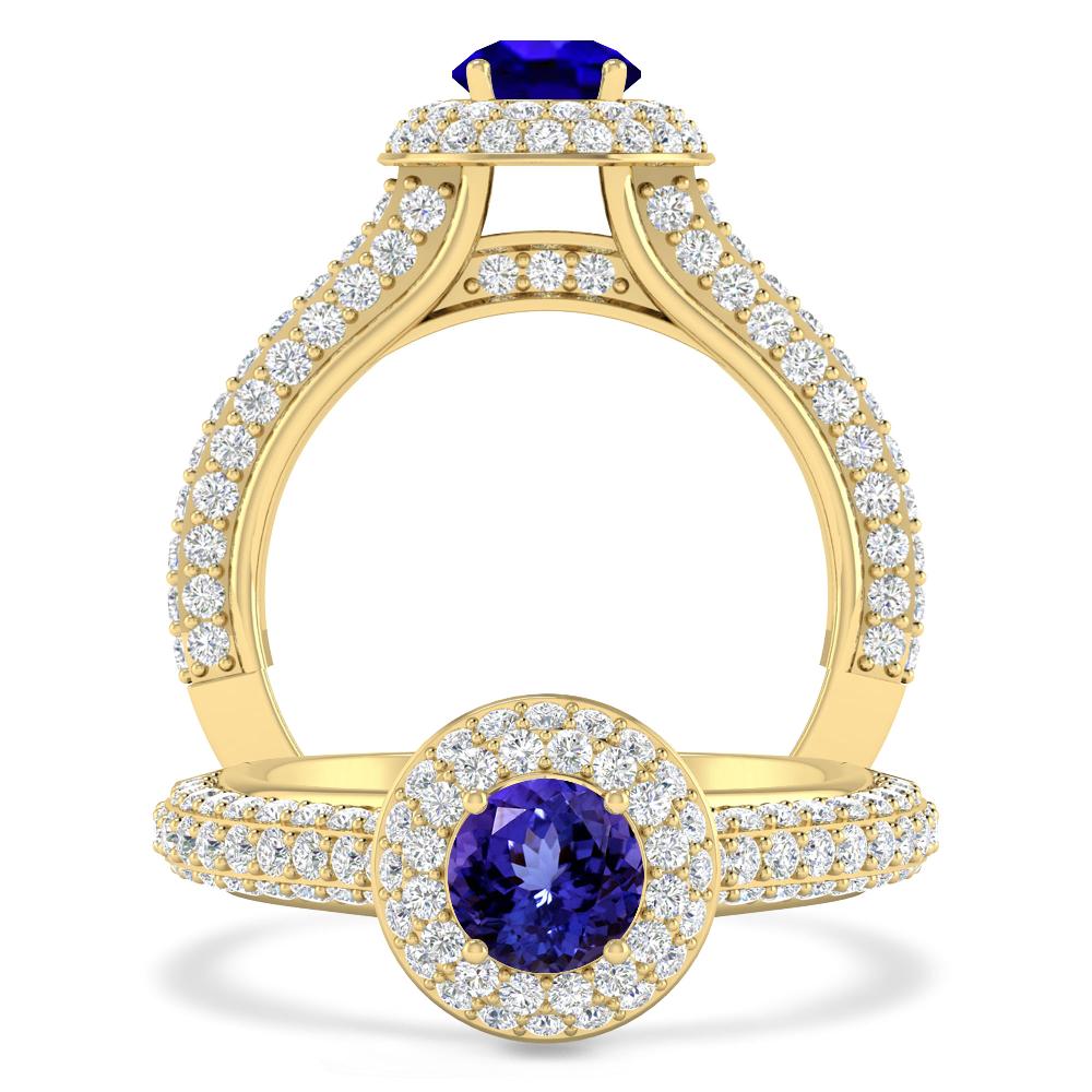 Yellow Gold - Tanzanite