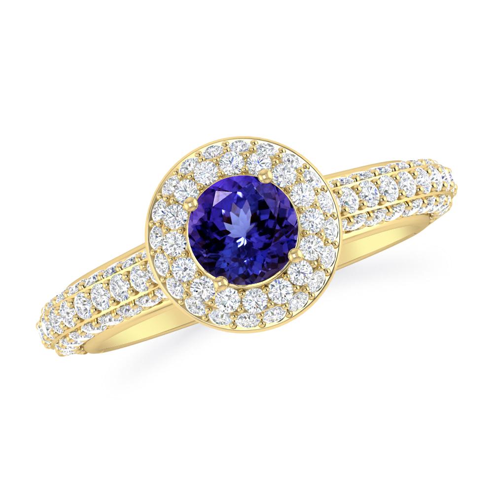 Yellow Gold - Tanzanite