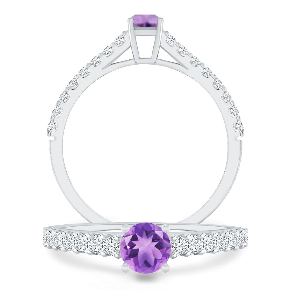 White Gold - Amethyst