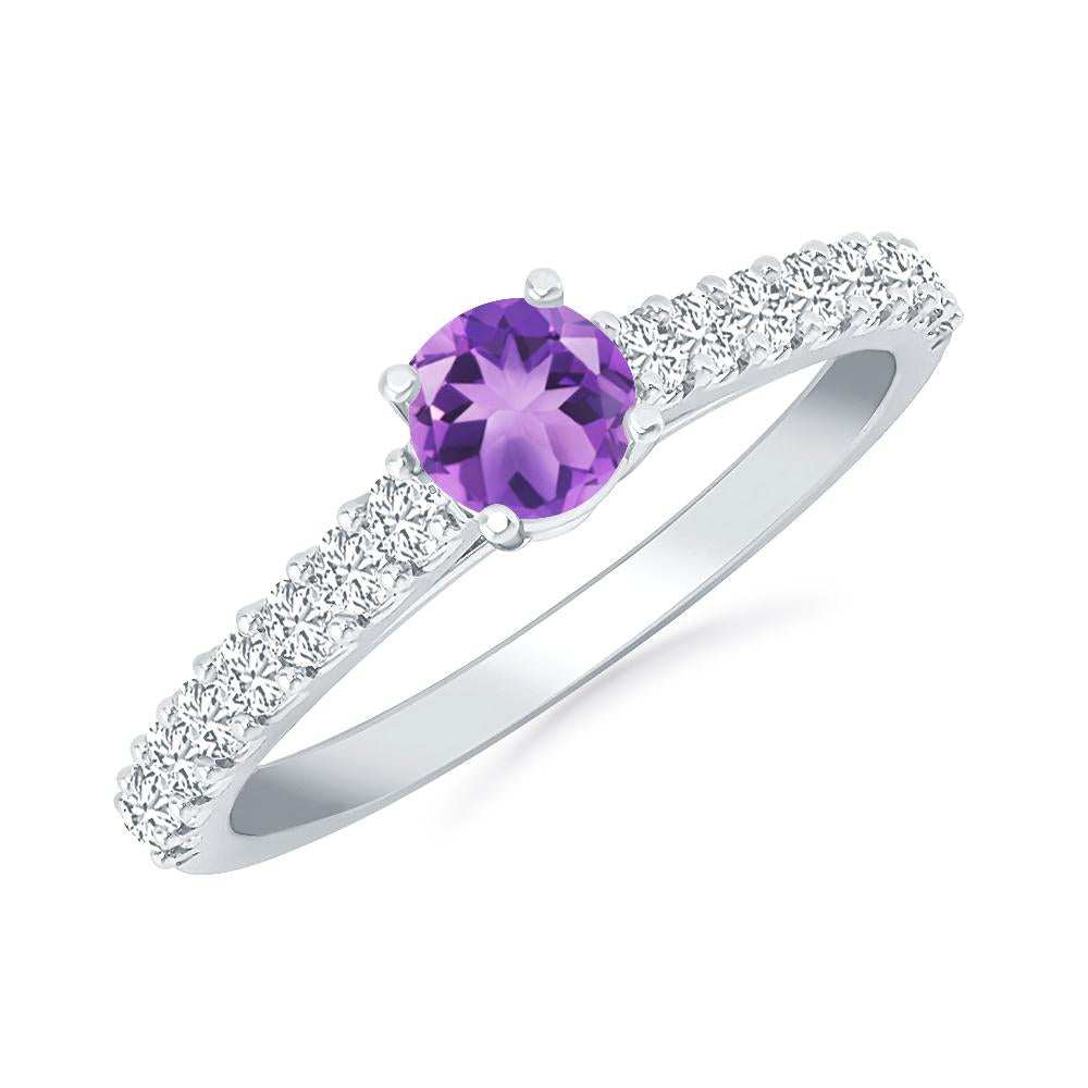 White Gold - Amethyst