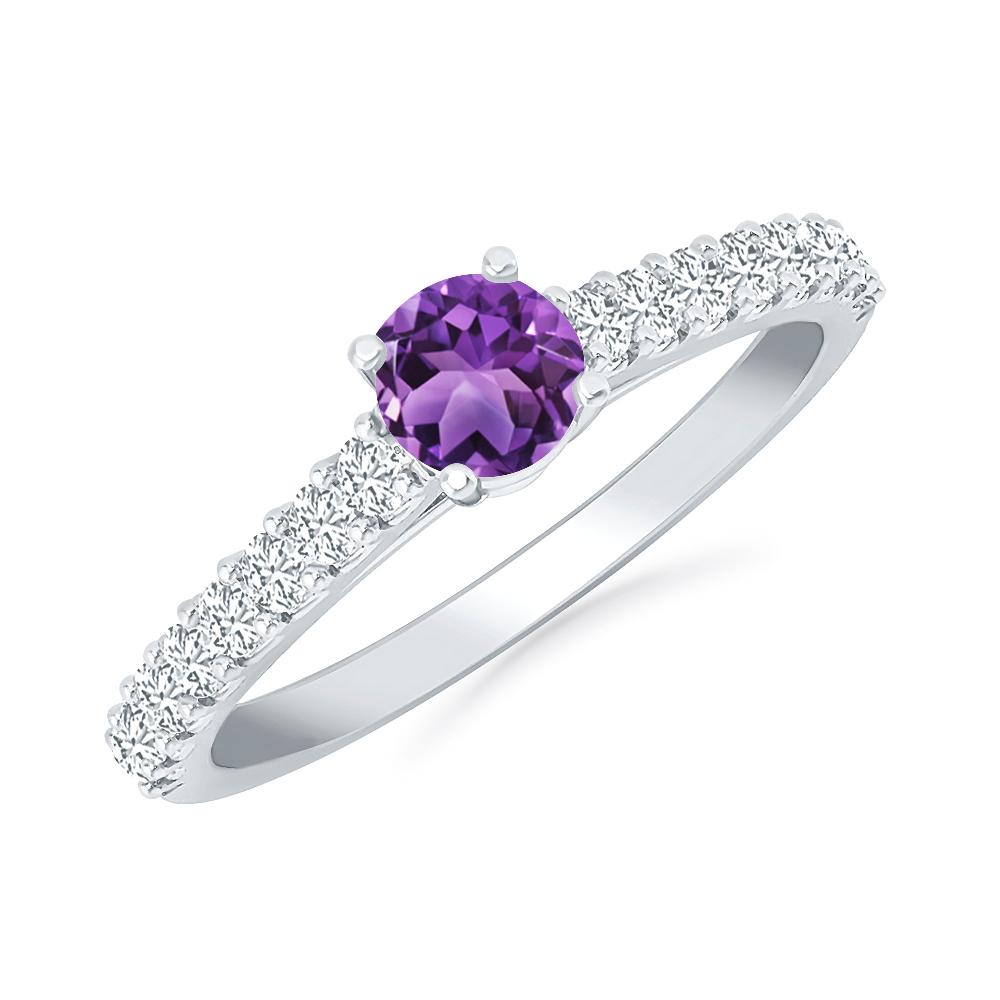 White Gold - Amethyst