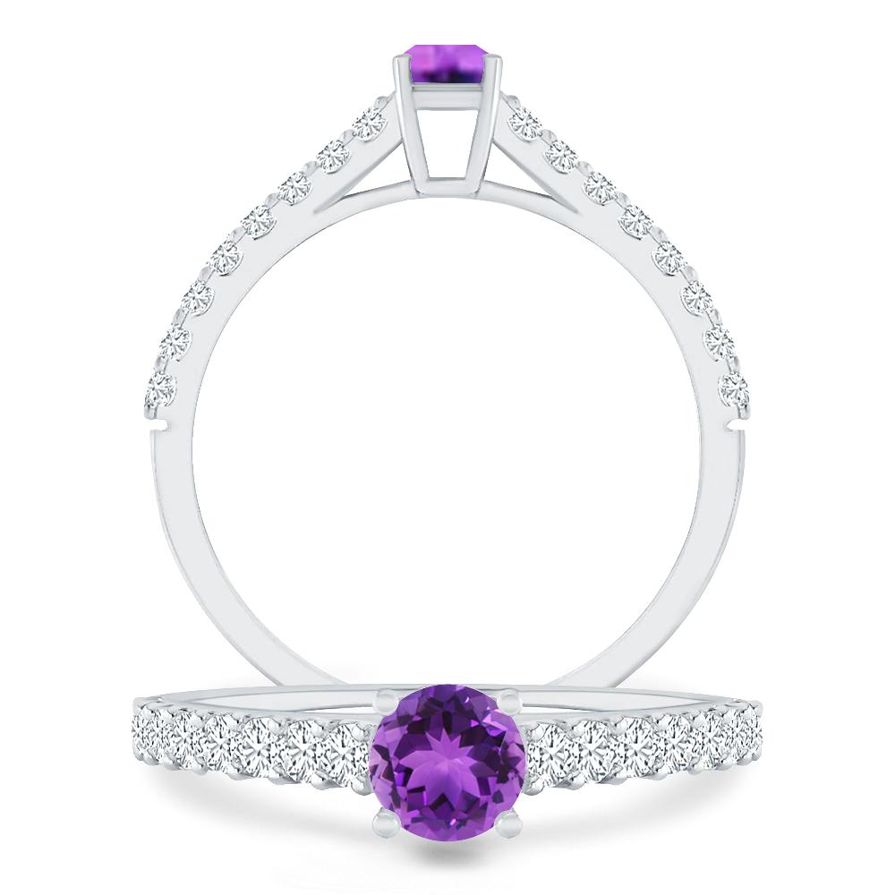 White Gold - Amethyst