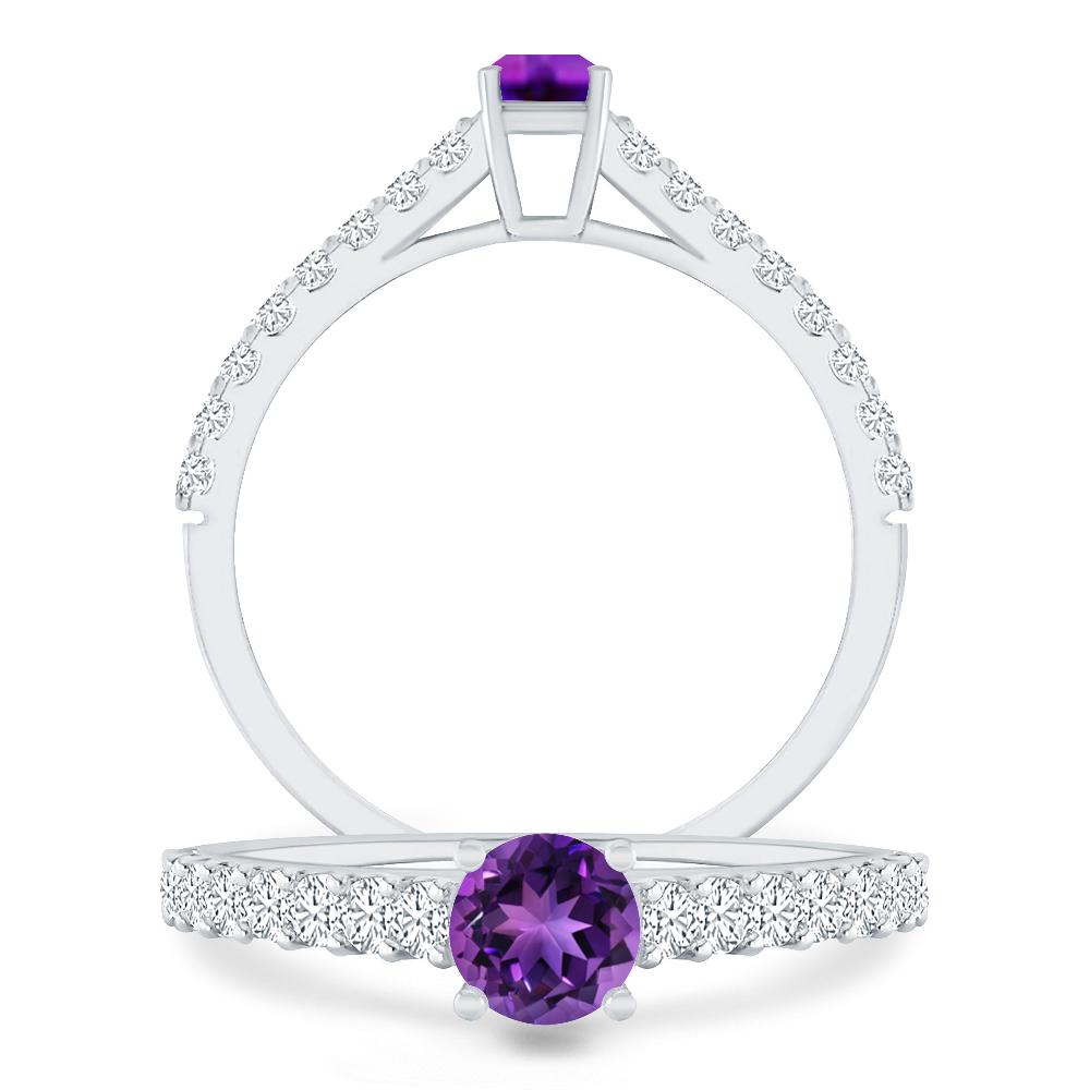 White Gold - Amethyst