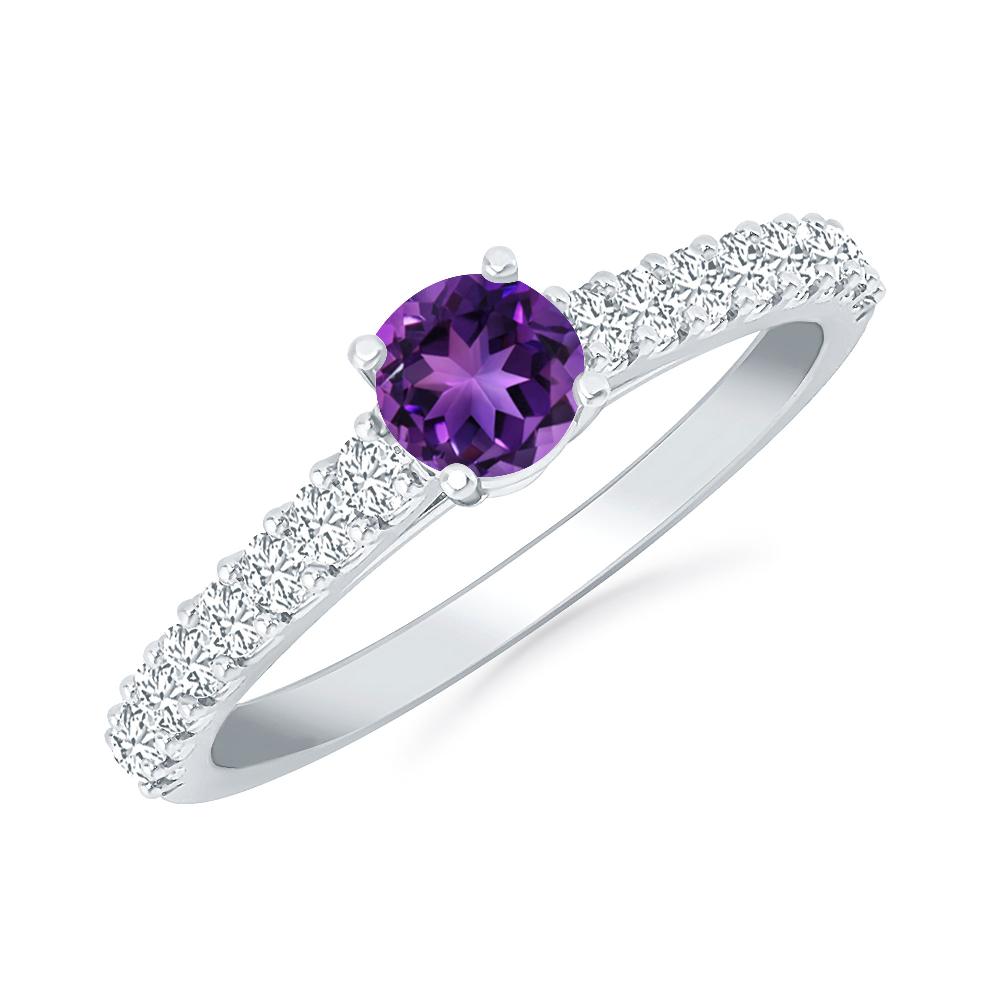 White Gold - Amethyst