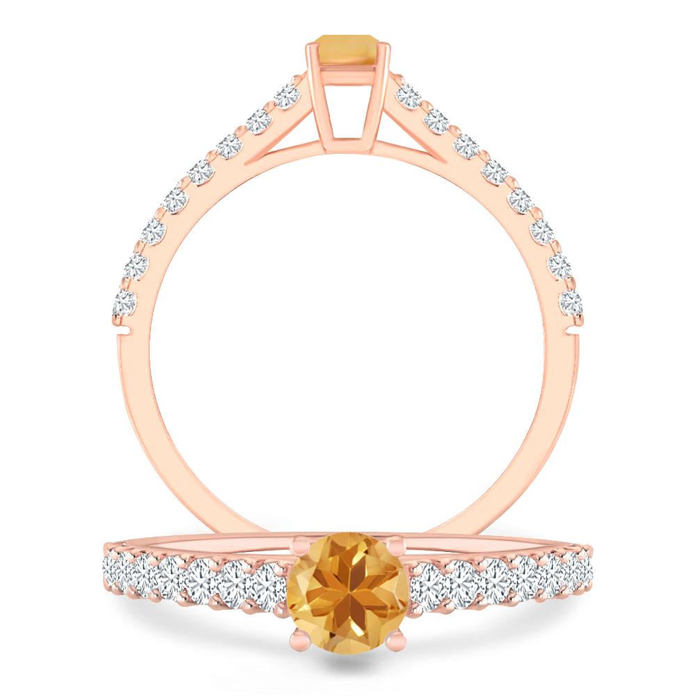 Rose Gold - Citrine