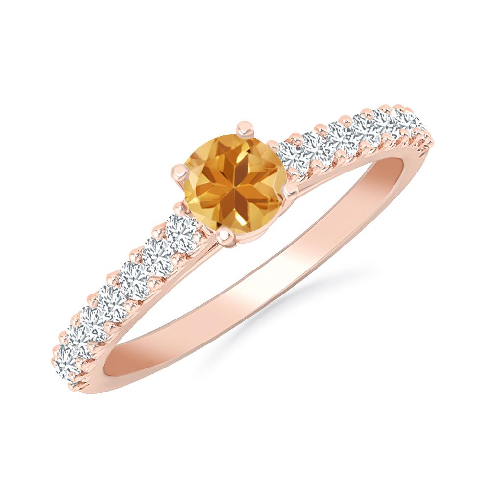 Rose Gold - Citrine