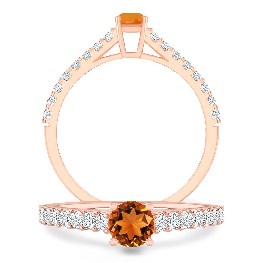 Rose Gold - Citrine