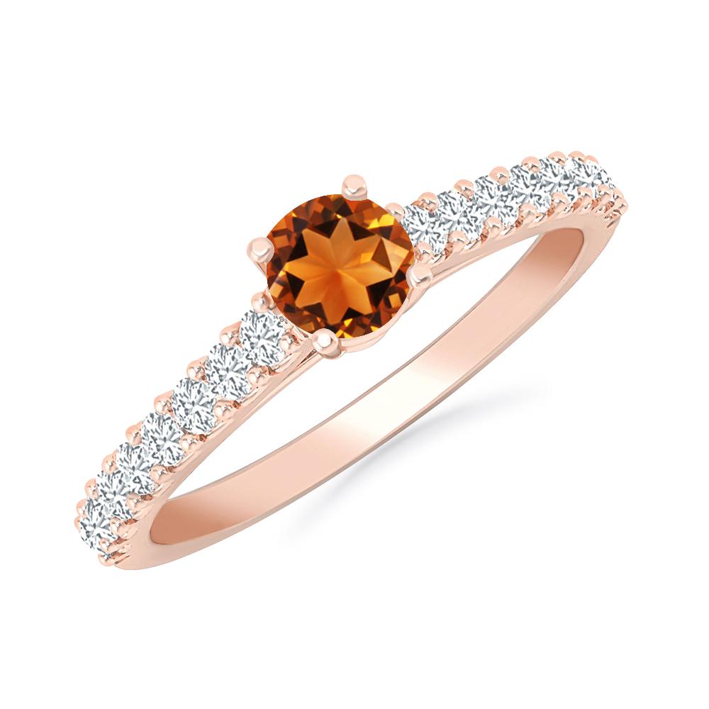 Rose Gold - Citrine