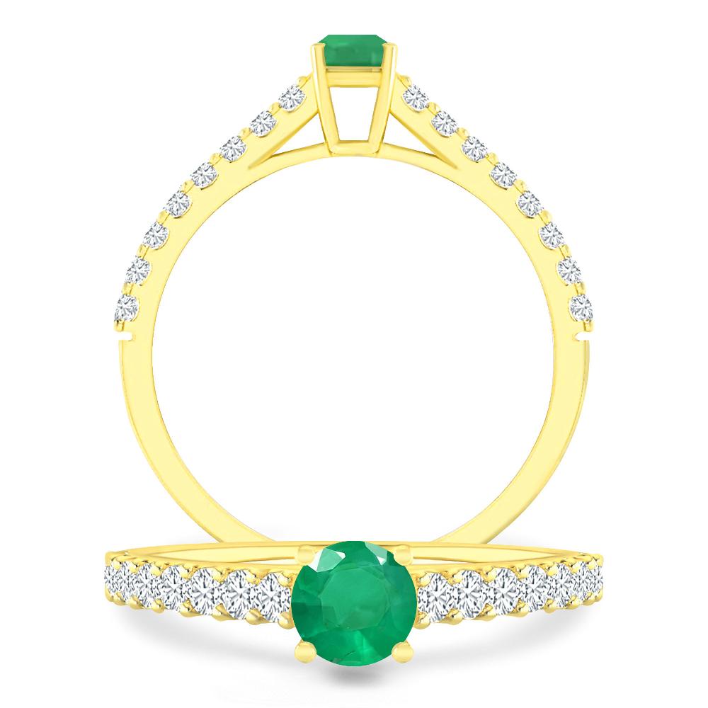 Yellow Gold - Emerald