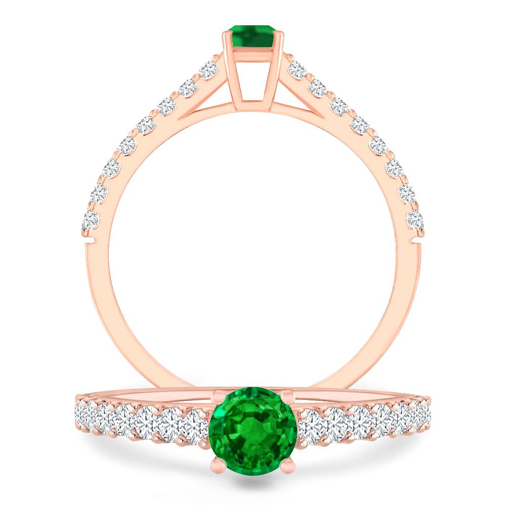 Rose Gold - Emerald