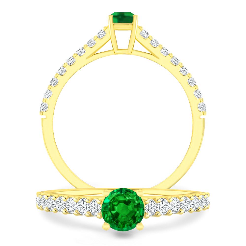 Yellow Gold - Emerald