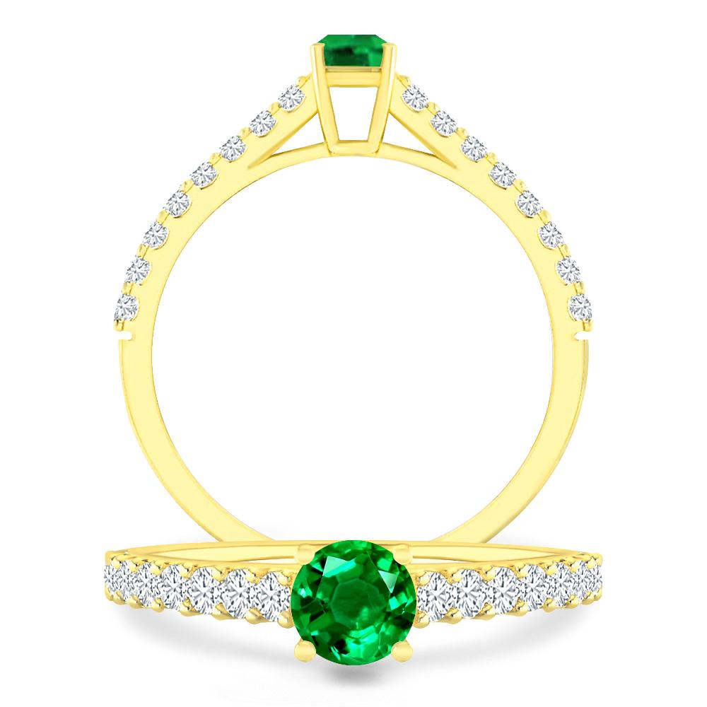 Yellow Gold - Emerald