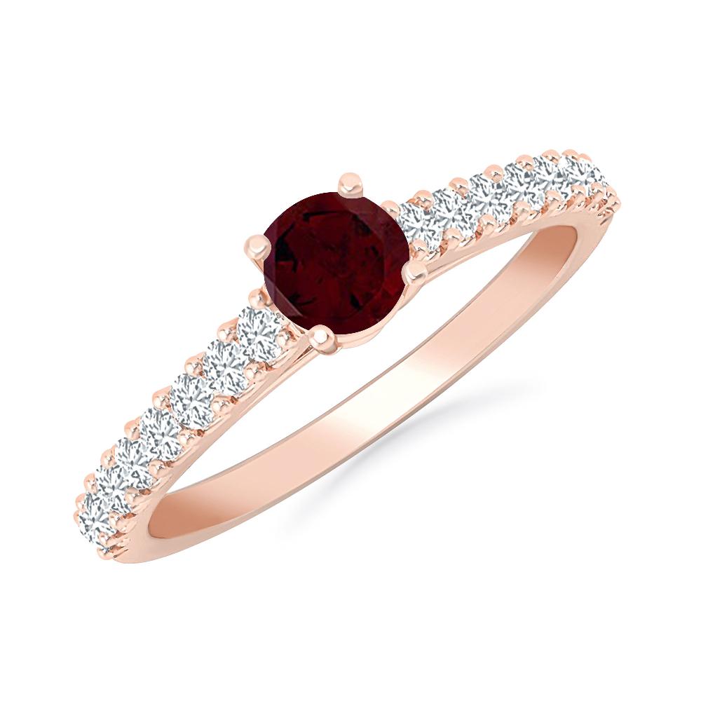 Rose Gold - Garnet