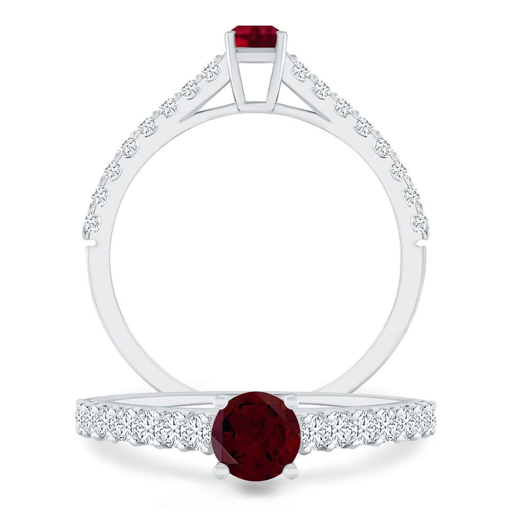 White Gold - Garnet