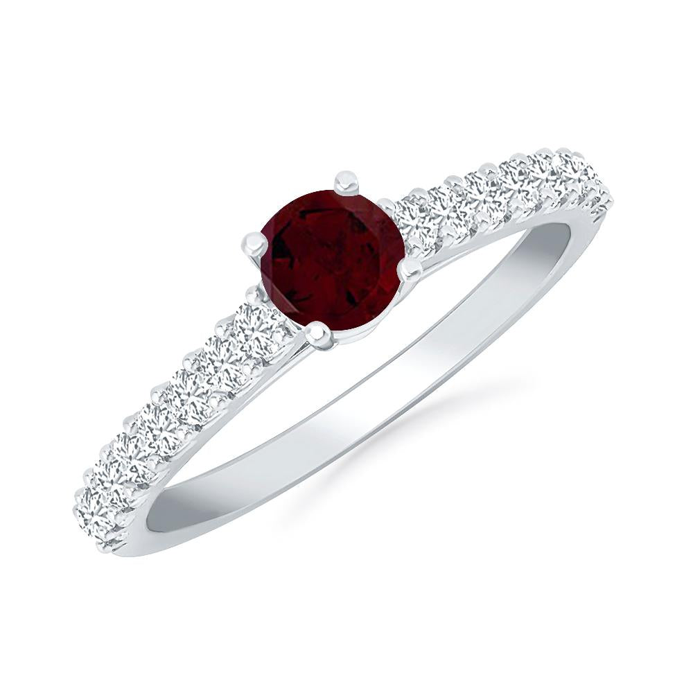 White Gold - Garnet