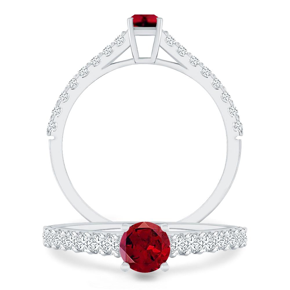 White Gold - Garnet