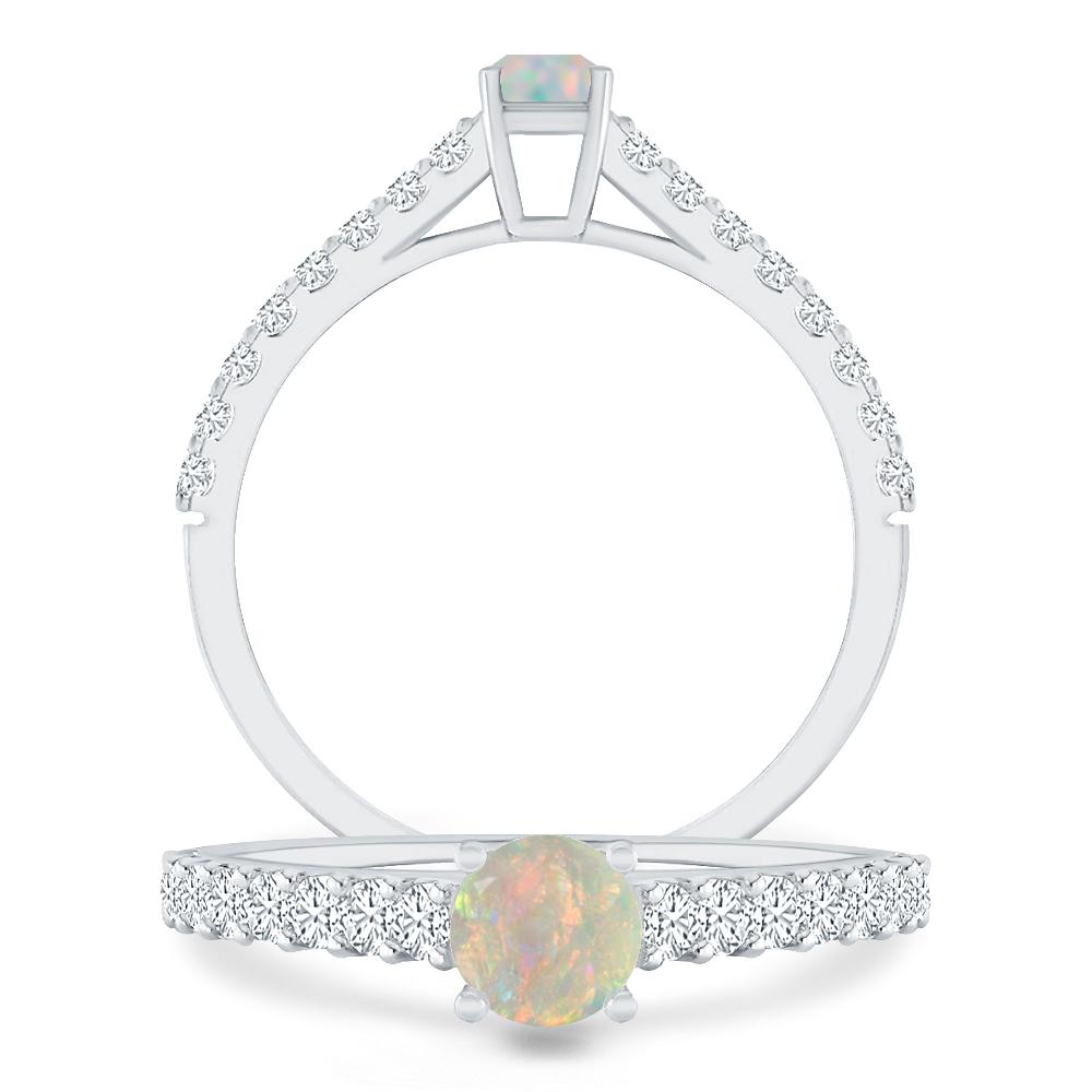 White Gold - Opal