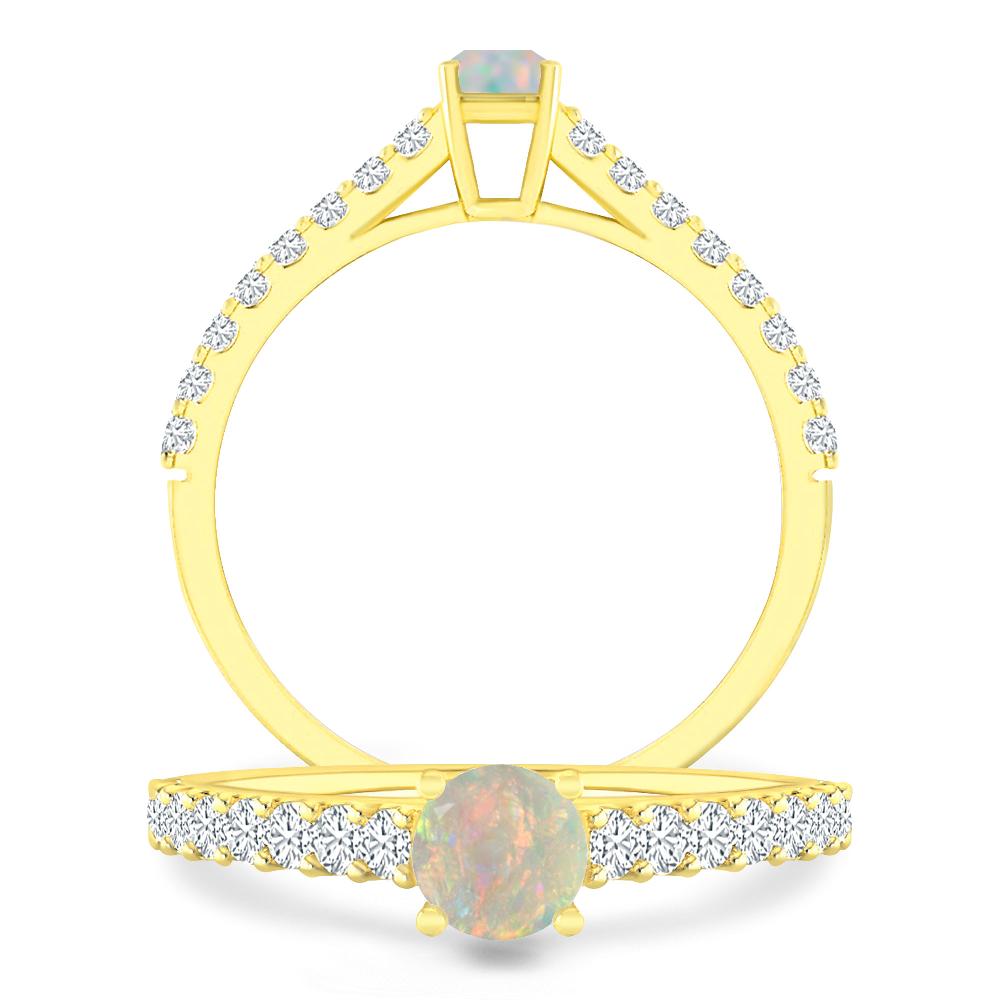 Yellow Gold - Opal