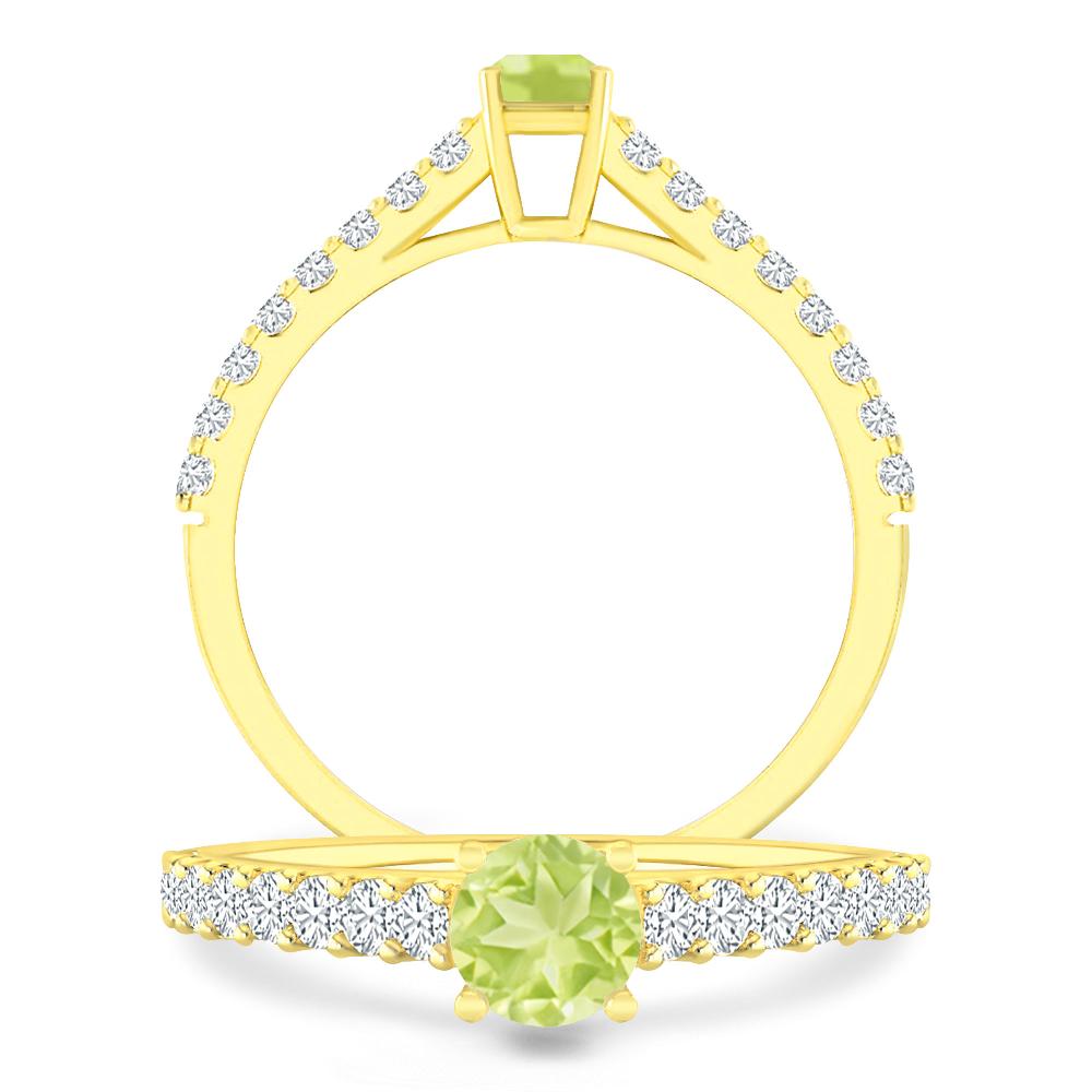 Yellow Gold - Peridot