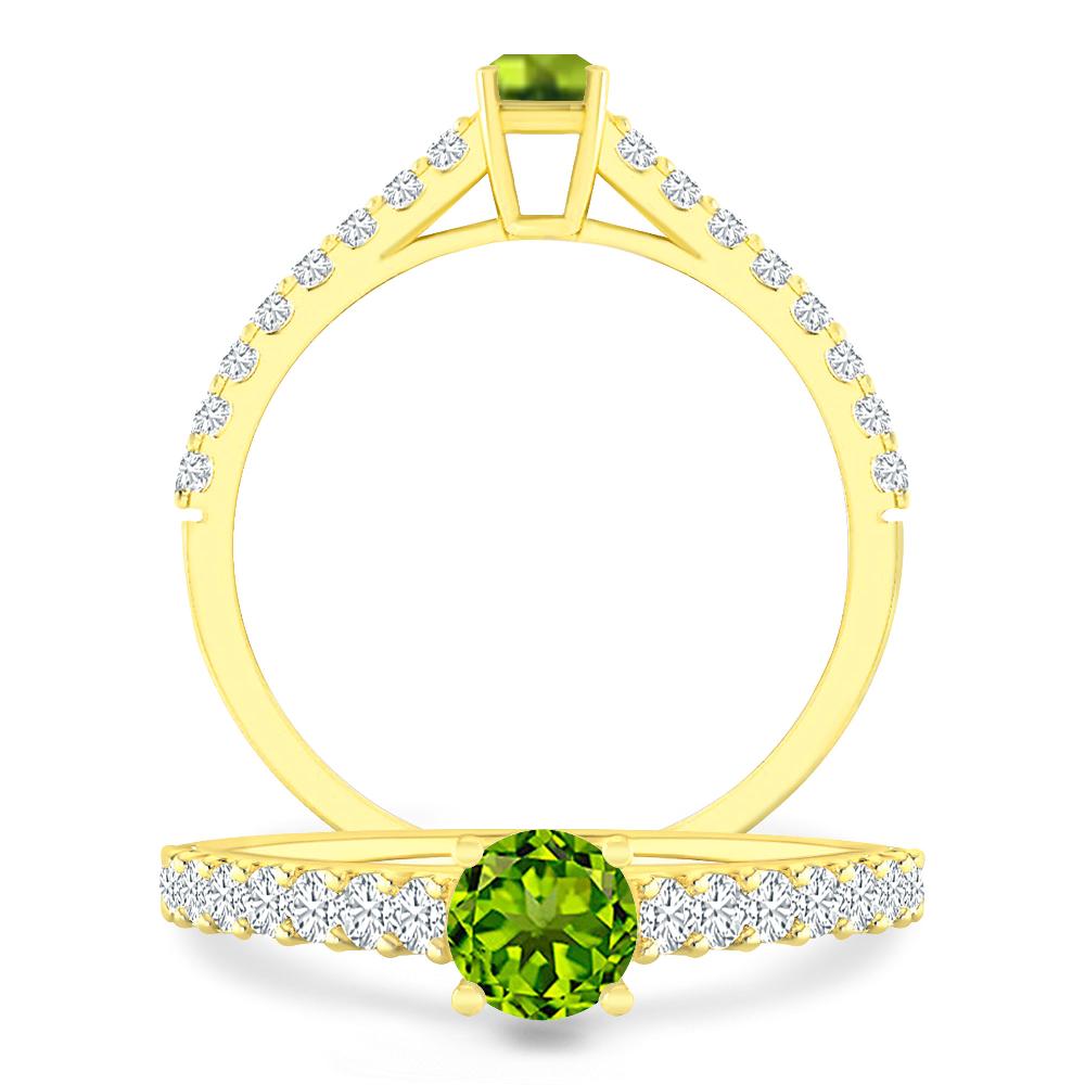 Yellow Gold - Peridot