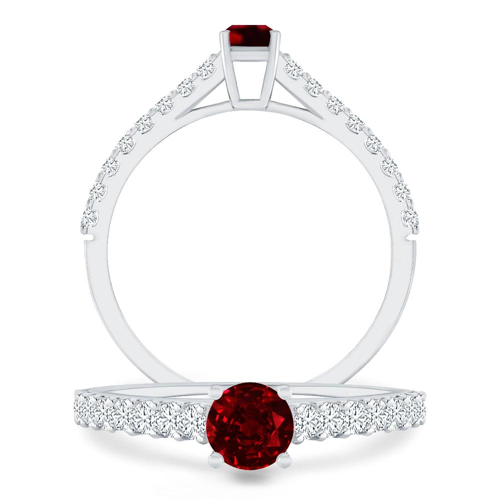 White Gold - Ruby