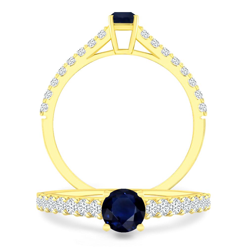 Yellow Gold - Sapphire