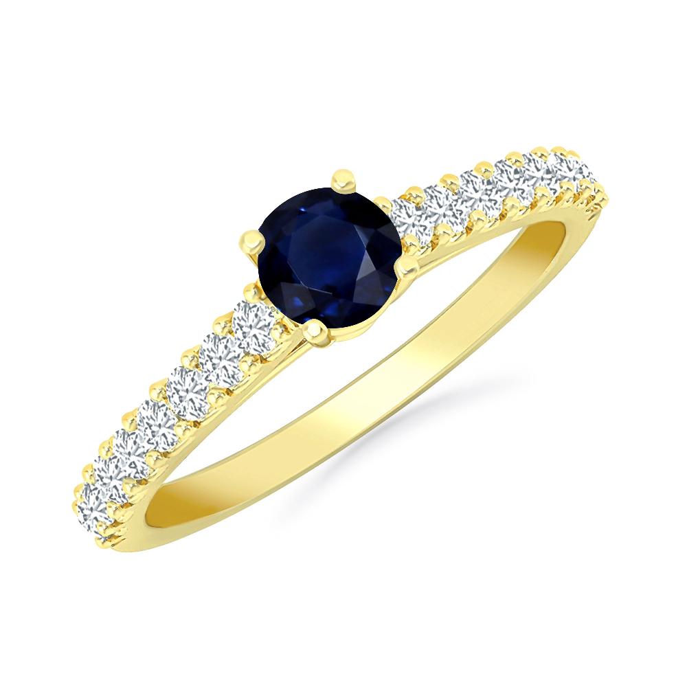 Yellow Gold - Sapphire