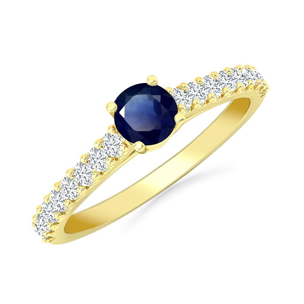 Yellow Gold - Sapphire